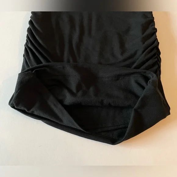 Banana Republic Black Ruched Soft Knit Bodycon Mini Skirt Size XS - Picture 11 of 15